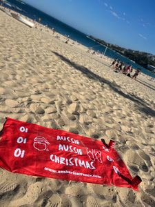 Aussie Aussie Christmas Oi Oi Oi - Beach Towel