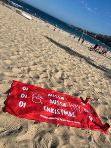 Aussie Aussie Christmas Oi Oi Oi - Beach Towel